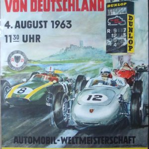 1963 German GP at Nurburgring event poster