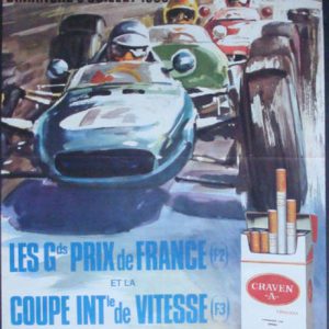 1966 French GP at Reims event poster