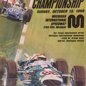 1968 Michigan 250 event poster