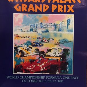 1981 USGP at Las Vegas event poster by Neiman