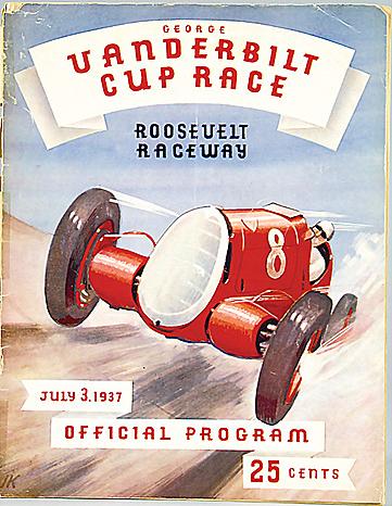 1937 Vanderbilt Cup official program