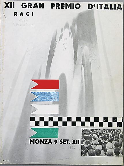 1934 Italian GP at Monza program
