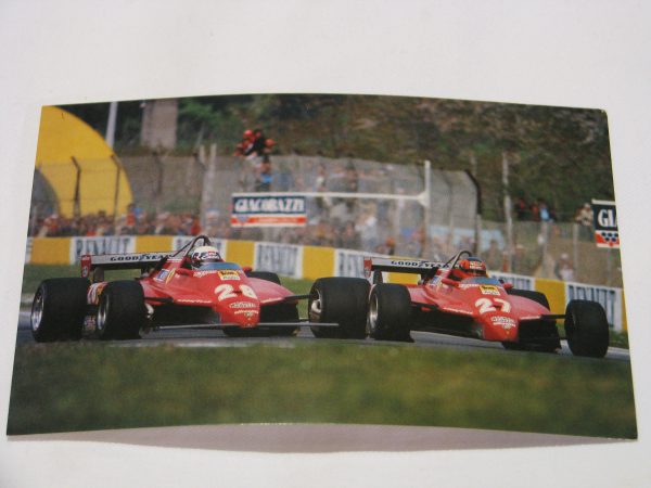 1982 Gilles Villeneuve Imola postcard