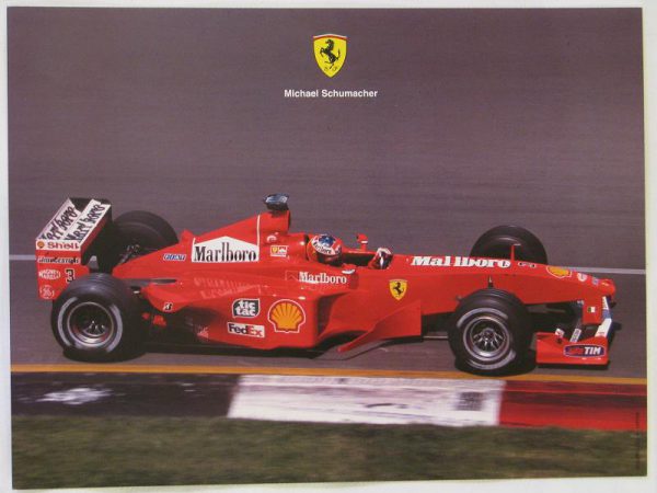 1999 Michael Schumacher Ferrari F399 factory photo / mini-poster