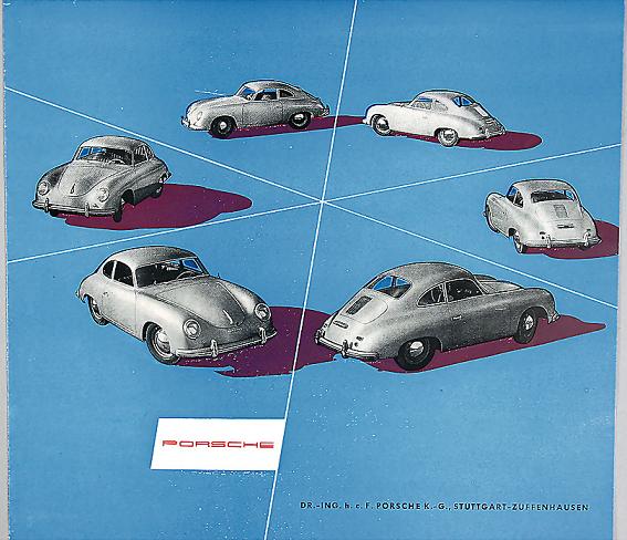 1954 Porsche 356 brochure - German