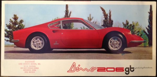 1968 Ferrari Dino 206 GT brochure