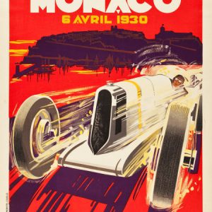 1930 Monaco GP original poster