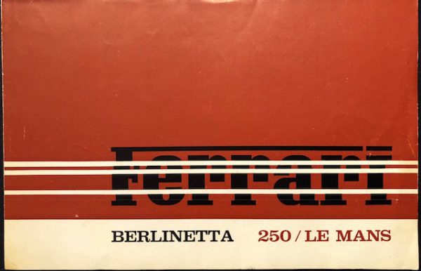 1963 Ferrari 250 LM sales brochure