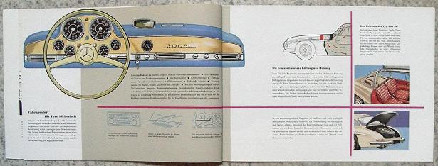 1956 Mercedes 300SL Gullwing deluxe brochure