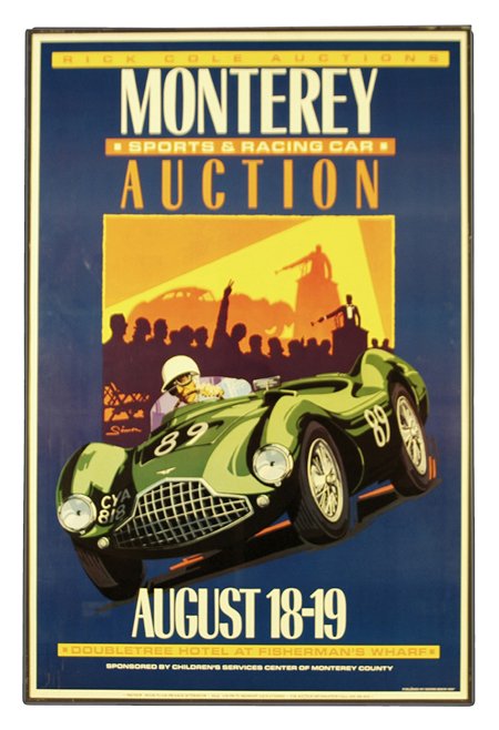 1994 Rick Cole Auction Monterey poster