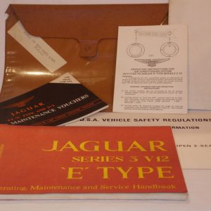 1972 Jaguar E-Type Series III owner's pouch