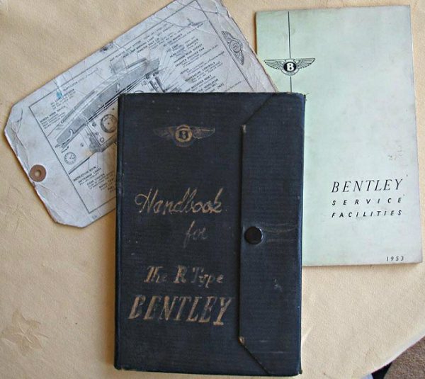 1953-5 Bentley R-Type Continental owner's manual