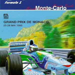 1995 Monaco GP original poster