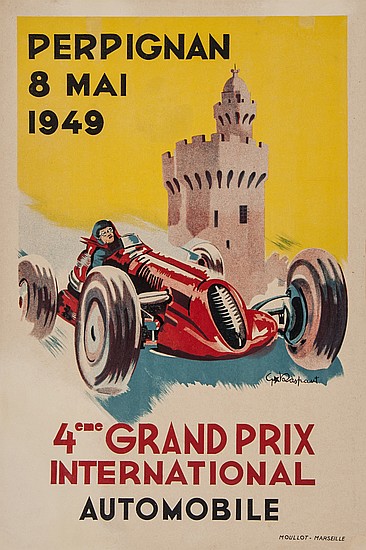 1949 Perpignan GP poster