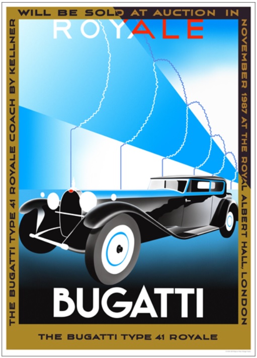 1931 Bugatti Royale auction poster