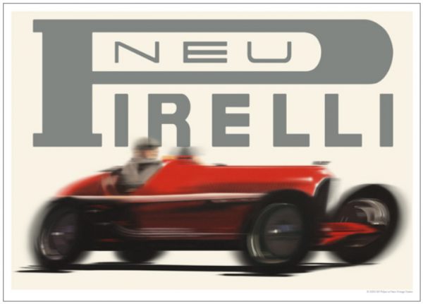 1932 Alfa Romeo Pirelli poster