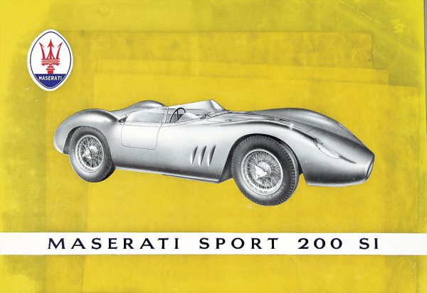 1957 Maserati sport 200/SI brochure