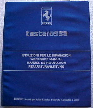 1984 Ferrari Testarossa Workshop Manual