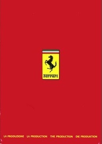 1986 Ferrari full range Geneva press brochure