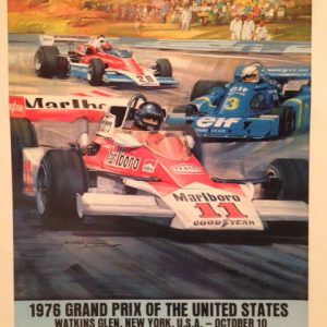 1976 USGP at Watkins Glen poster