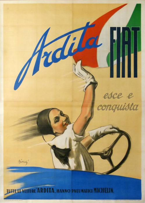 1933 Fiat factory poster - huge