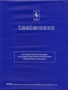 1985/9 Ferrari Testarossa Spare Parts Catalog with April 1989 revisions