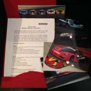 1996 McLaren F1 GTR brochure / press pack