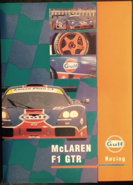 1996 McLaren F1 GTR Gulf Racing press kit