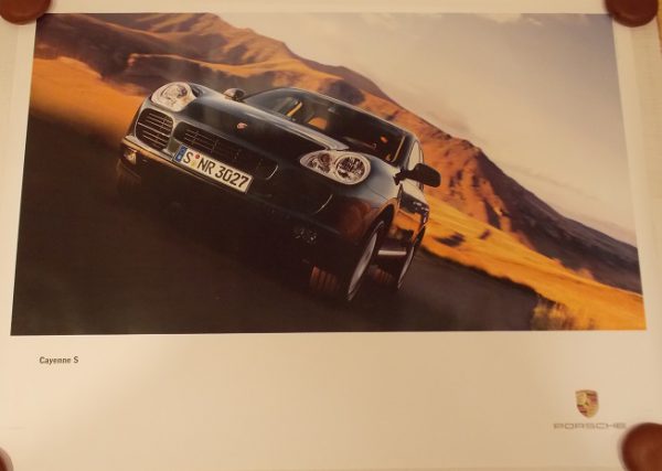 2002 Porsche Cayenne S dealer poster