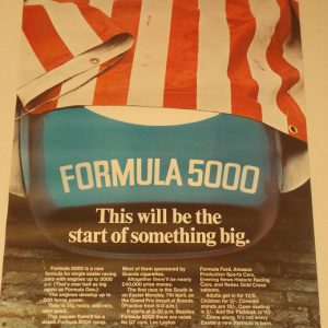 1969 Guards Formula 5000 Championship Brand's Hatch race event poster