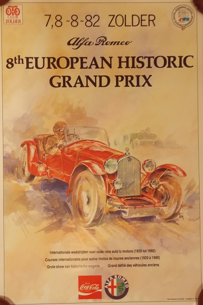 1982 8th European Historic Grand Prix event poster