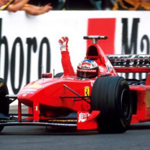 1998 Michael Schumacher Ferrari signed gloves - Hungary