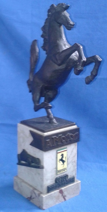1954 Cavallino Rampante trophy awarded by Enzo Ferrari to ‘Motor’ Magazine