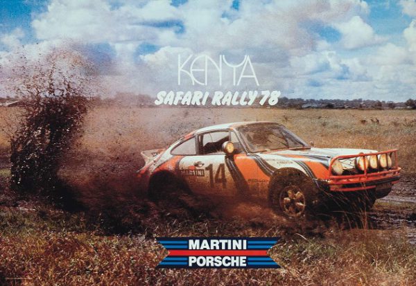 1978 Porsche Kenya Safari factory poster