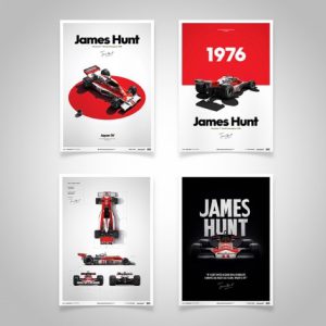1976 James Hunt McLaren poster set