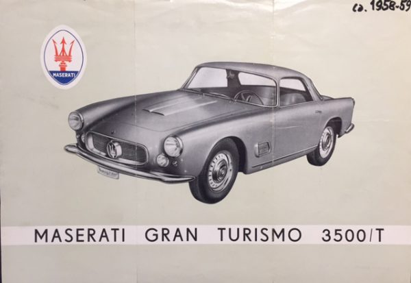 1958 Maserati 3500GT brochure