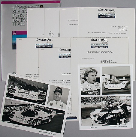 1986 Porsche 962 Lowenbrau press kit
