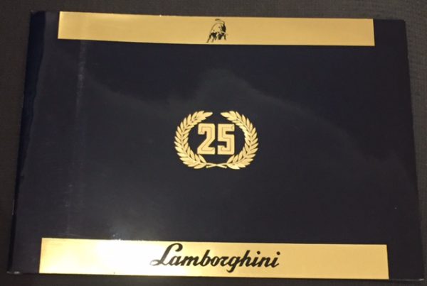 1988 Lamborghini Countach 25th Anniversary brochure