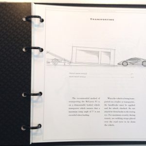 1992-8 McLaren F1 Service Record & Warranty manual
