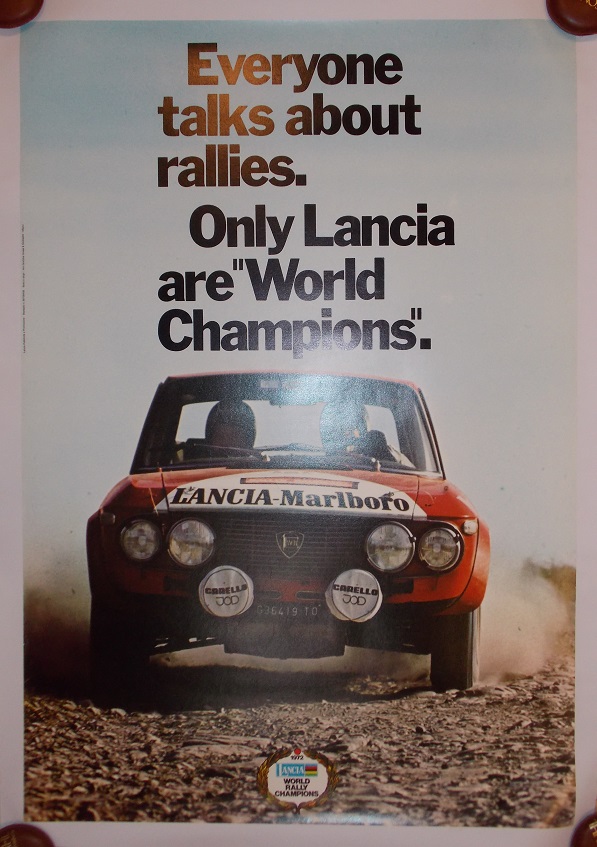 1972 Lancia World Rally Champions poster