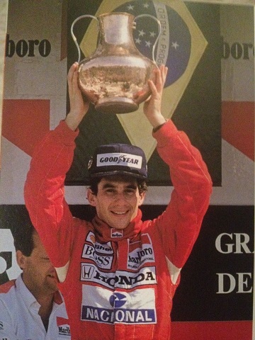 1989 Mexican GP trophy - Ayrton Senna