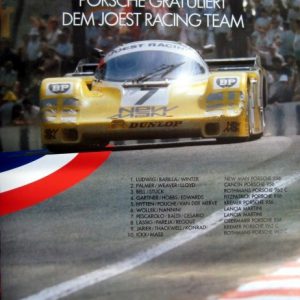 1985 Porsche Le Mans factory poster