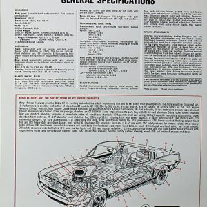 1968 Shelby GT350 / GT500 KR Mustang brochure