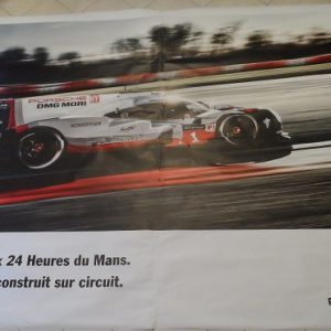2017 Le Mans Porsche factory poster - huge!