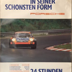 1988 Porsche Factory 24 Stunden Nurburgring celebration poster