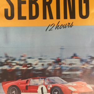 1966 Sebring 12 Hours poster - Ford GT40