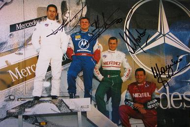 2000 Mercedes CART lineup multi-signed photo