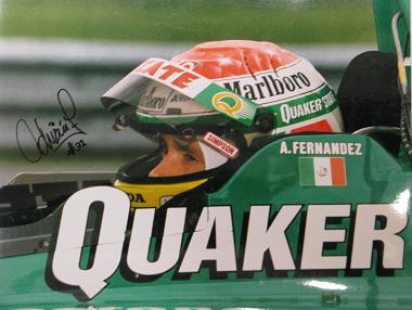 1990s Adrian Fernandez signed 11x14" photo