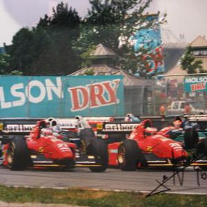 1994 Jean Alesi signed Ferrari photo
