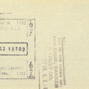 1963 Chinetti Motors check to Miles Davis